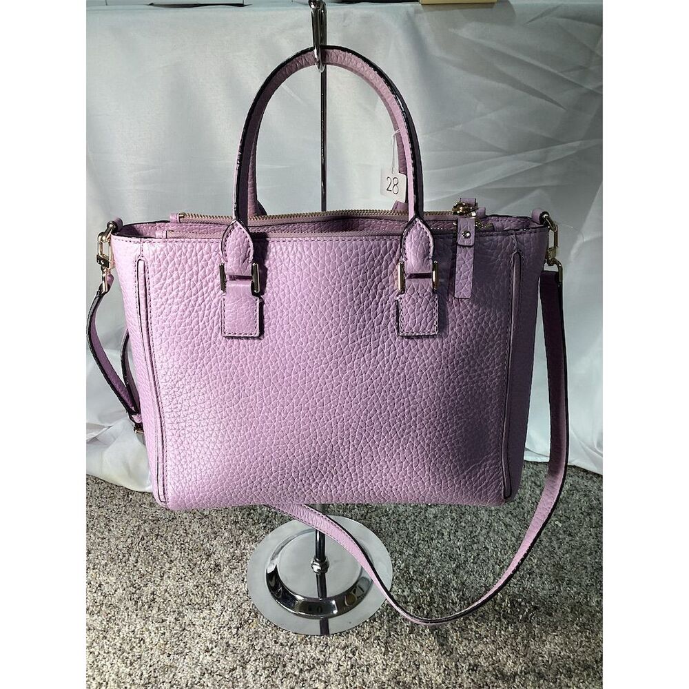Kate Spade Purple Crossbody Satchel Bag with Gold Hardware - Picture 2 of 8